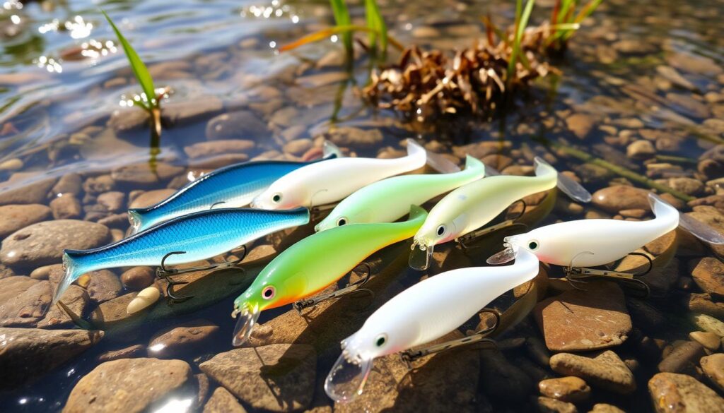 Clear water soft plastic lures