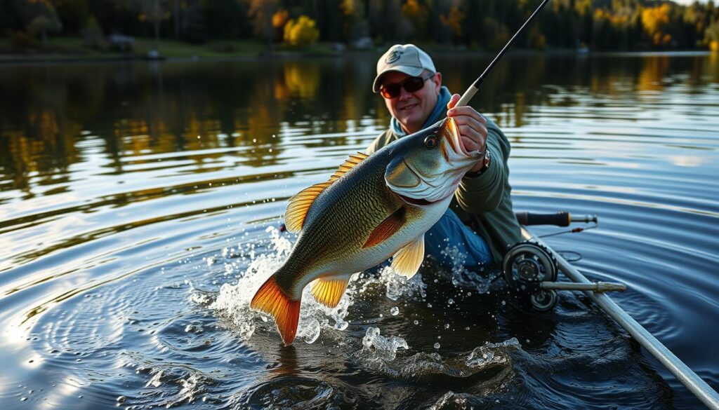 bass fishing excitement